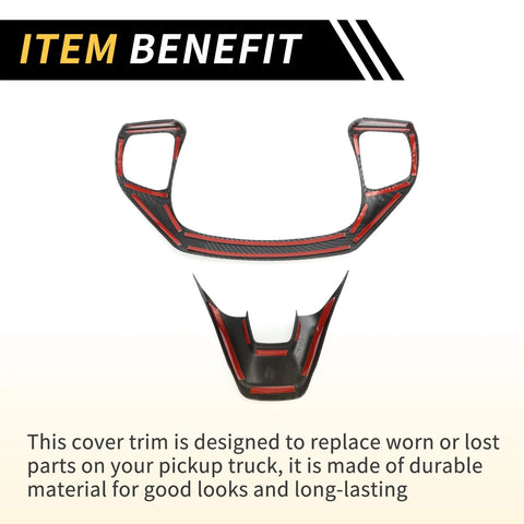 Ford Maverick Carbon Fiber Pattern Steering Wheel Cover Trim (2022-2024)