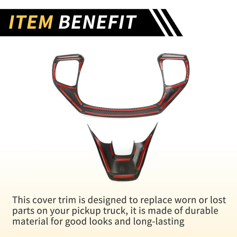Ford Maverick Carbon Fiber Pattern Steering Wheel Cover Trim (2022-2024)