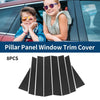 Honda CR-V 8 Pcs Black Carbon Fiber Window Trim Covers (2017-2023)