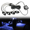 Car - Wireless Bluetooth Music Control Lamp 4x RGB LED Rock Lights