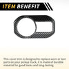 Jeep Carbon Fiber Headlight Button Panel Cover