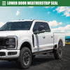 Ford F-250 (2013-2016) Rubber Black Window Weatherstrip Set