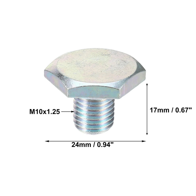 Ford M10x1.25 Engine Oil Drain Plug with Washer (2014-2023)