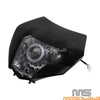 Yamaha YZ, WR, Kawasaki KDX, Suzuki DR, Honda Black LED Headlight DRL Assembly