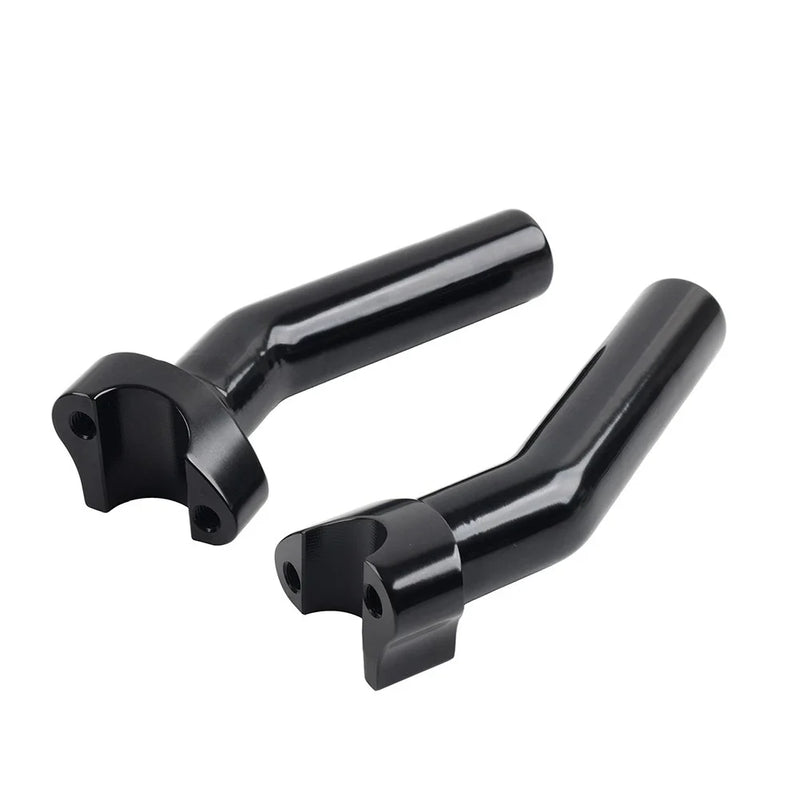 Harley Softail Sportster 6" CNC Pullback Handlebar Risers Black