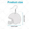 48PCS Double-Sided Sublimation Helmet Blanks w/ Hook & Jump Ring