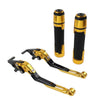 Suzuki GSXR750 Gold Extendable Brake Clutch Levers & Handlebar Grips