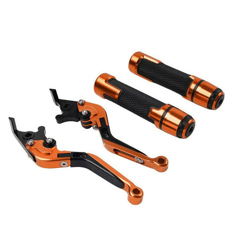 Suzuki RF600R Folding Extendable Brake Clutch Levers & Handlebar Grips (1993-1998)
