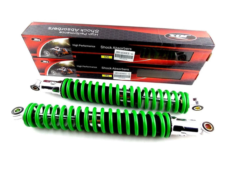 Suzuki RM125 400mm Green/Chrome Rear Shock Absorbers