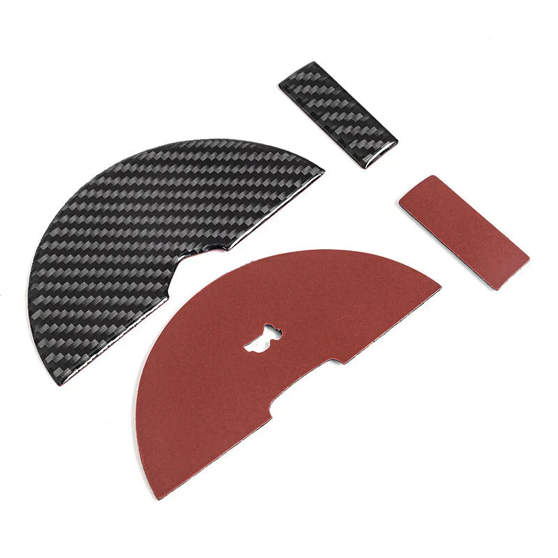 Dodge Challenger Carbon Fiber Steering Wheel Panel Cover Trim 4 x Pcs (2008-2010)