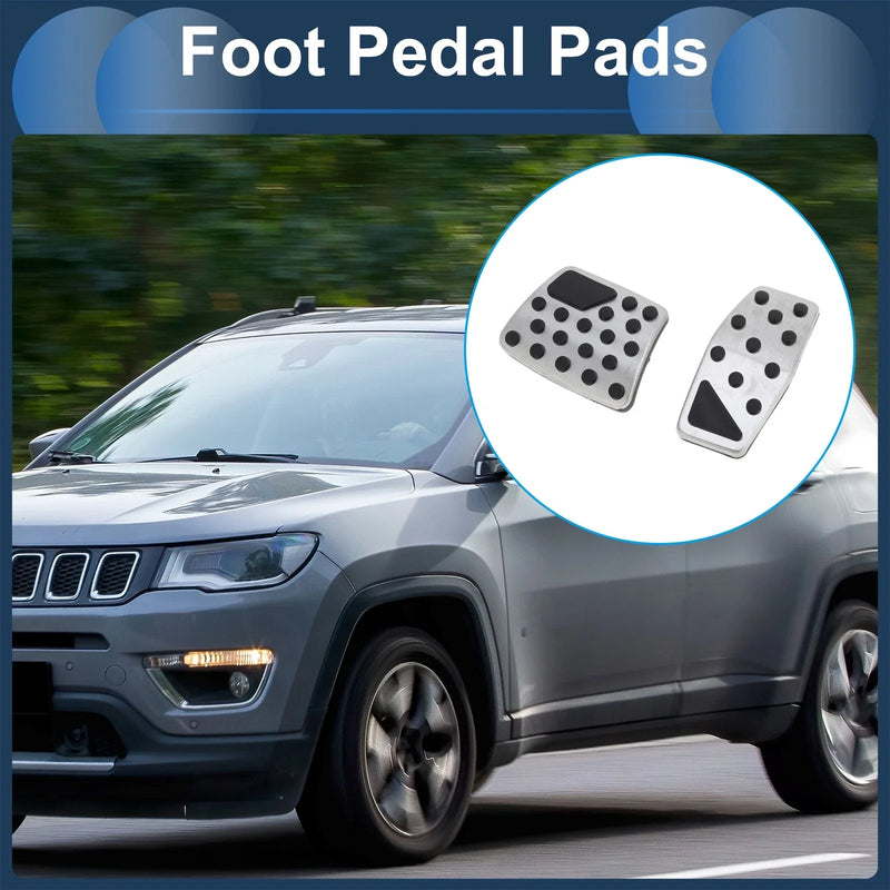 Jeep Compass Automatic Footrest Pedals Cover Set (2017-2023)