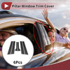 Hyundai Accent Hatchback (2011-2017) Carbon Fiber Door Pillar Window Trim