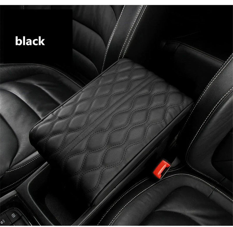 Auto Center Console Box Leather Cushion Mat Universal Armrest Pad Cover