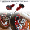 Motorcycle 0.59in Aluminum Alloy Plastic Motorcycle Slider Frame 2 x