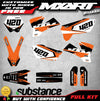 KTM SX Graphics Decal Stickers HOOK Style (2003-2004)