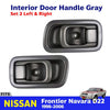 Interior Door Handle Gray Pair Fits Nissan Frontier Navara D22 Truck 1998-05 D06