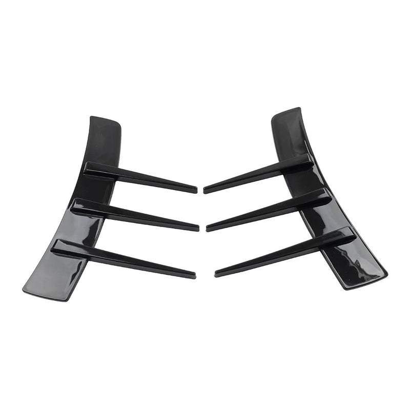 Universal Cars Black Front Rear Side Fender Vents Air Vent Trim