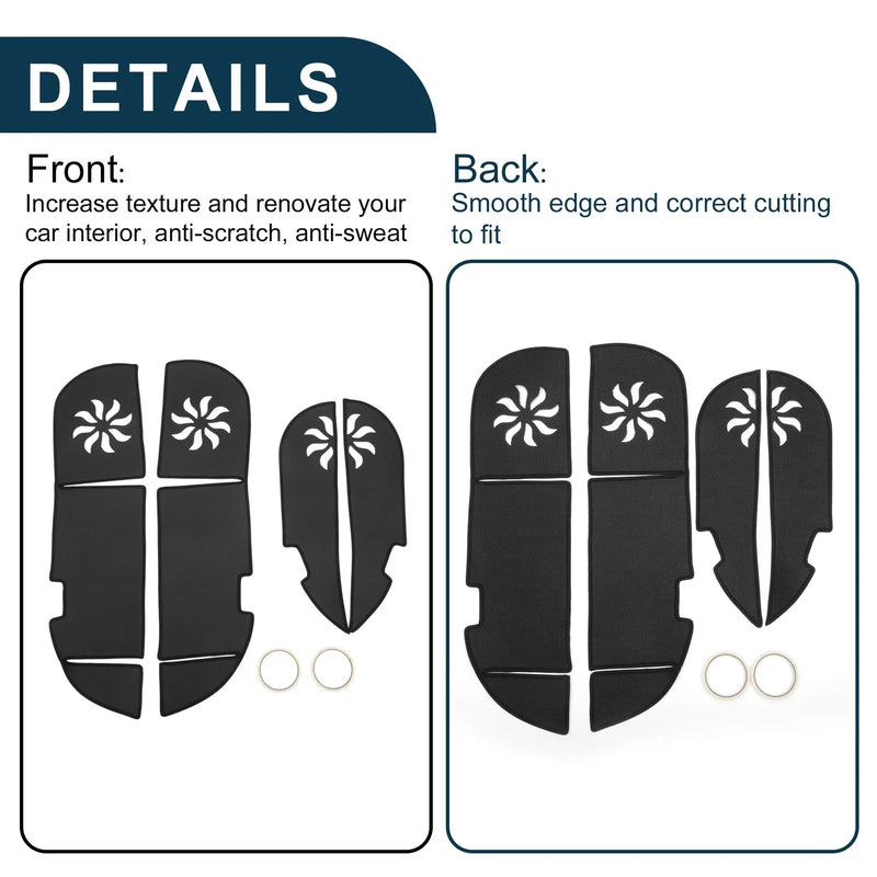 Lexus RX (2009-2014) Black Car Door Anti Kick Pad Sticker Protector