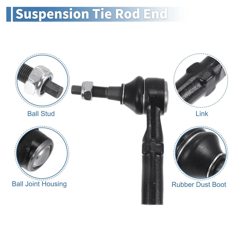 Dodge Ram 1500 2 x Front Outer Tie Rod End Links Kit (2006-2008)