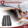 Toyota Corolla 6 Pcs Carbon Fiber Door Pillar Trim (2007-2013)