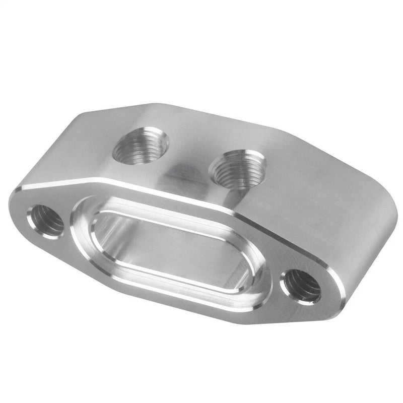 LS Aluminum Alloy Oil Feed Line Adapter Plate 1/8" NPT