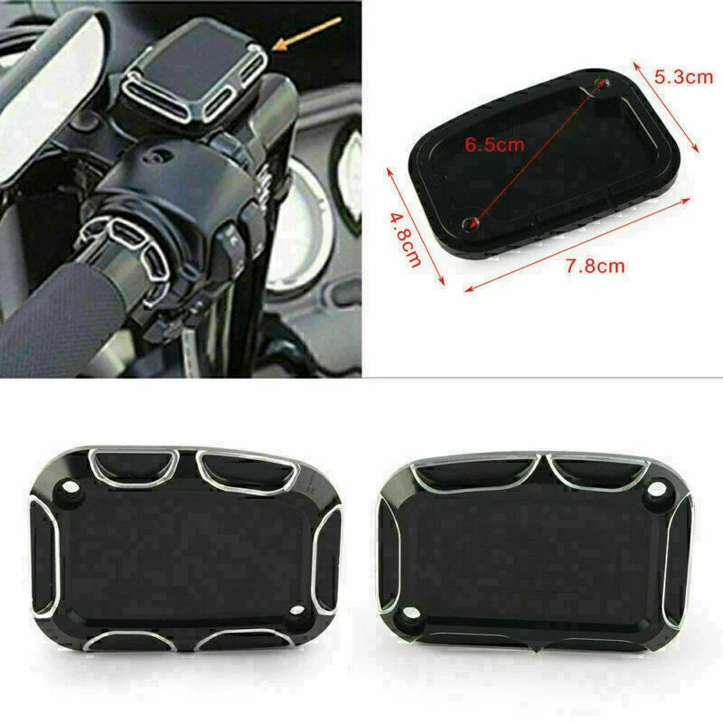 Harley Touring 2014-2016 L&R ShallowCut Brake Master Cylinder Cover