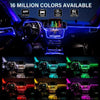 Dodge 1in6 6M RGB LED Car Interior Ambient Light Strips