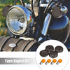 Harley Dyna Smoked Black Turn Signal Lens (02–13)