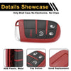 Dodge Charger (2020) Black Red 4 Button Key Fob Shell Case