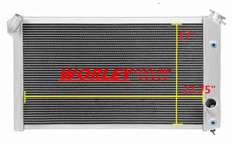 Chevy Corvette C3 V8 5.7L 7.4L NSW-33.5" Aluminum Radiator (1973-1976)