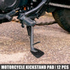 Motorcycle 12 x Kickstand Pad Support Pad Parking Side Stand Extension Pad