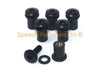 Suzuki 6x Black Motorcycle Windshield Bolts
