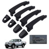 Exterior Door Handle Black Set 4 Fits Mitsubishi L200 Triton Pickup 2005-14 D06