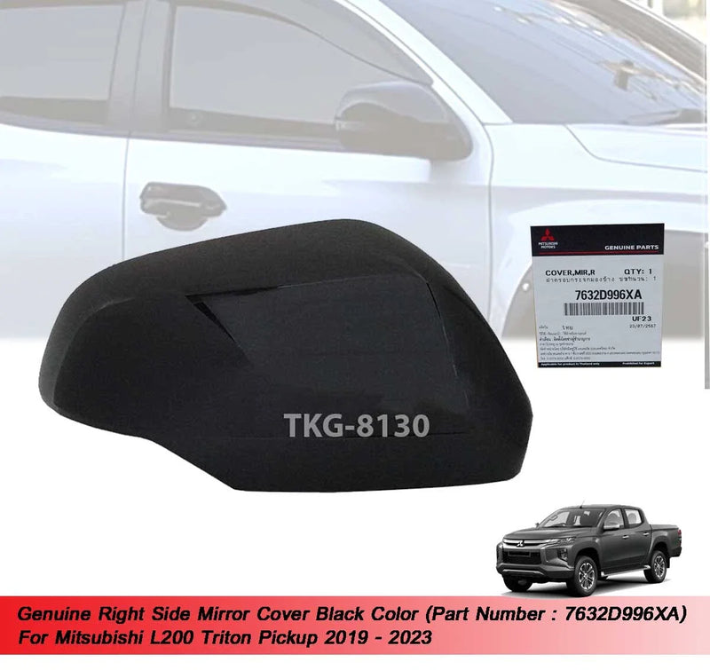 Mitsubishi L200 Triton 2 x RH Mirror Covers Black (2019-2023)