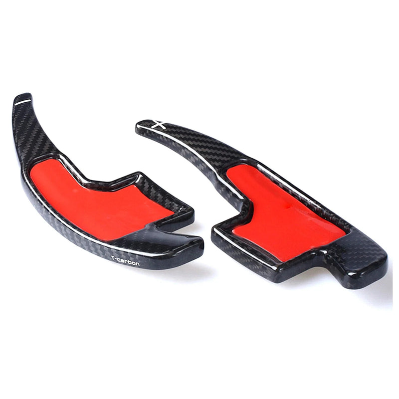 Mustang 2 x Black Carbon Fiber Shift Paddle Extensions (2015-2023)