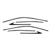 Honda Civic Sedan 2 x Window Chrome Delete Cover Decal (2022–2023)