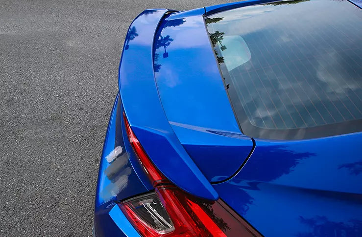 Honda Civic 4DR Sedan ABS Blue RS Spoiler Wing with Light (2016-2021)