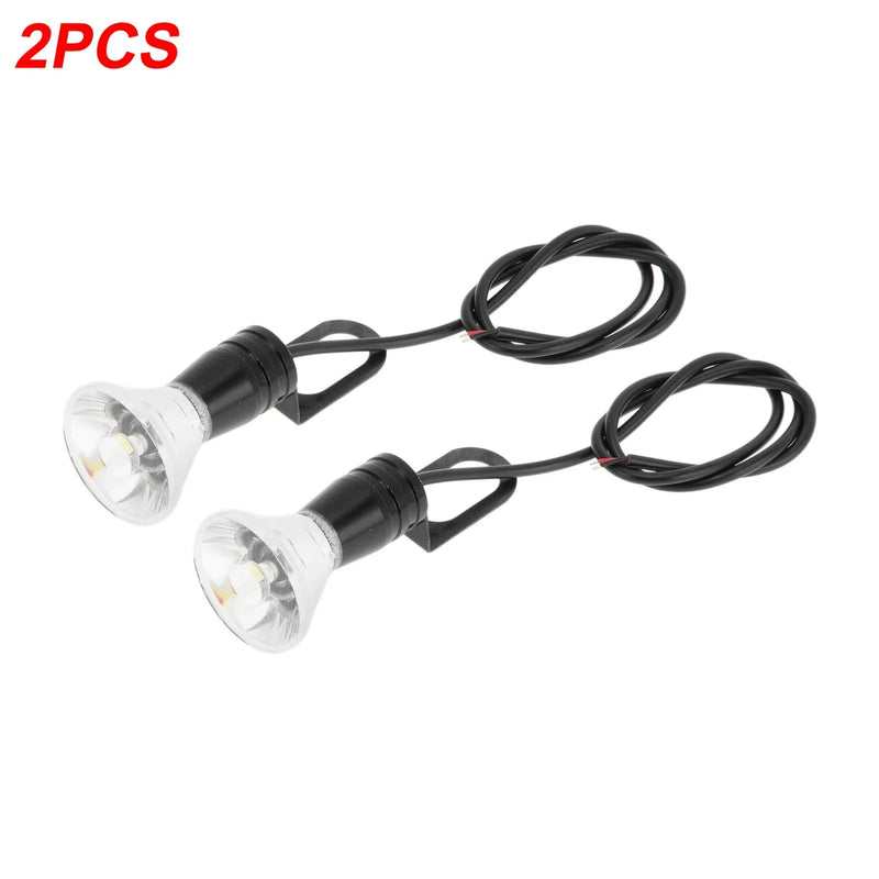 Car Motorcycle Waterproof White 2 x Pcs License Plate Light Led Tag Lamp