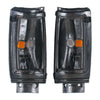 Corner Lights Turn Lamp Black Pair Fits Mitsubishi Triton L200 ME MF 1987-96