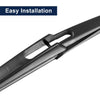 Mercedes-Benz A-Class Rear Windshield Wiper Blade Arm Set 12" (2005-2012)