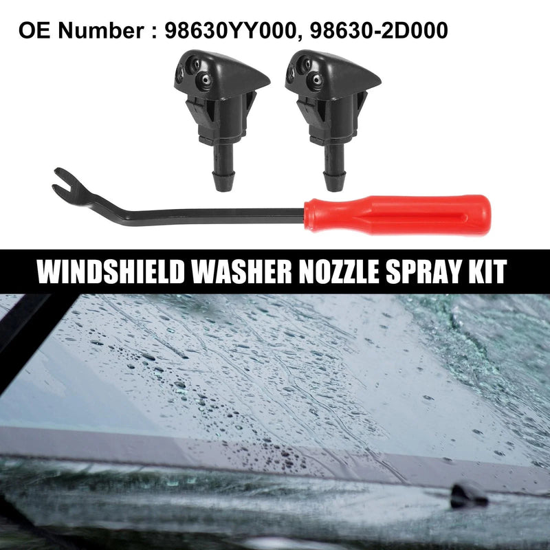 Hyundai Tiburon 3 x Front Windshield Washer Nozzles (2000-2008)