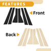 Subaru Forester (2019-2023) Black 6 Pcs Door Pillar Window Trim