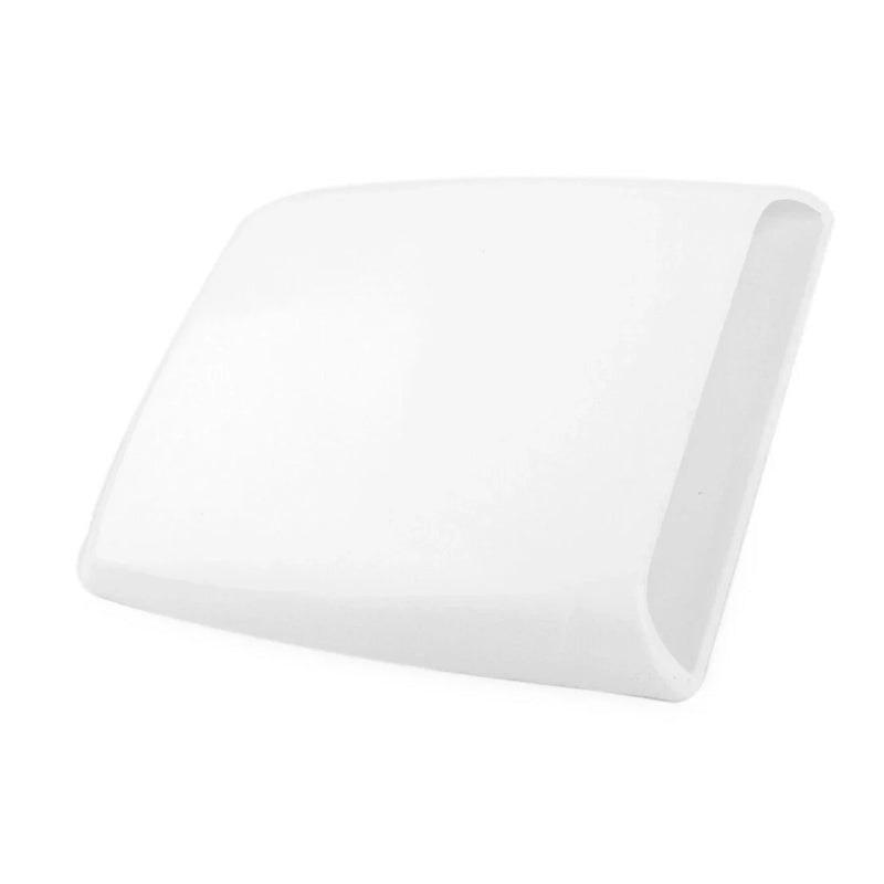 White Car SUV Air Flow Intake Hood Scoop Vent Cover Trim