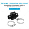 Car Radiator Hose Adapter 36mm Water Temperature Sensor Gauge