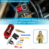 Vehicles 180°F Electric Fan Thermostat Relay Switch Kit