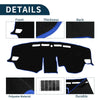 Toyota RAV4 (2019-2024) - Black Blue 1 Set Dashboard Cover Mat