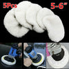 Soft Wool 5-6" Car Polisher 5 x Polishing Bonnet Buffer