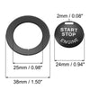 Infiniti Q50 Q60 QX60 - Black Push Start Button Cover & Ring