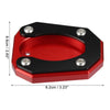 Kawasaki ZX-4RR Set Kickstand Side Stand Plate Pad Red (2023–2023)