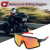 Motorcycle Motorcycle Riding Goggles Red Lens Red Frame PC Tri-Acetyl Cellulos